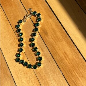 Talbots  Green and Gold Necklace